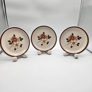 Replacement Set Of 3 Woodhaven‎ Collection Pleasant Grove Floral Dessert Plate